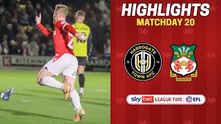 HIGHLIGHTS  Harrogate Town vs Wrexham AFC [upl. by Marita341]