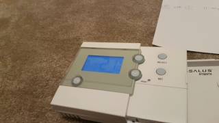 How To program Salus RF RT500 or RT505TX Programmable Room Thermostat [upl. by Jochebed]