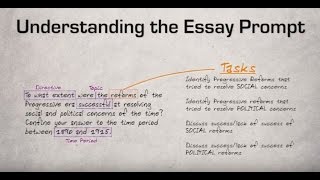 1 Understanding the Essay Prompt [upl. by Annola]