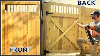 DIY Fence Gate Ideas How to Build a Wood Fence Gate [upl. by Tripp14]