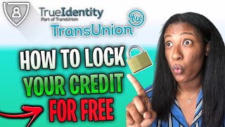 HOW To LOCK Your TRANSUNION CREDIT REPORT🔒 [upl. by Nedap910]