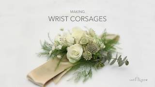 How to make a Wrist Corsage  DIY Wedding Flowers [upl. by Anayaran]