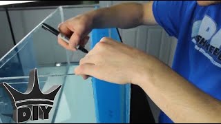 HOW TO Build a fully integrated aquarium filter  Internal sump TUTORIAL [upl. by Moody]