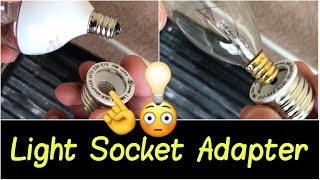 ✅Light Socket Adapter  Go from Small LED Bulb E12 Base to Large Standard Bulb E26E27 Base Review [upl. by Nahgeem513]