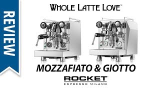 Review Giotto and Mozzafiato Machines from Rocket Espresso [upl. by Minsk]