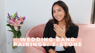 Best Wedding Band Pairings for Emerald Cut Three Stone Rings [upl. by Neelav891]