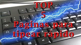 Top 5 páginas para mejorar tipeo [upl. by Peer]