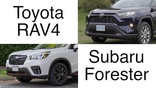 Toyota RAV4 VS Subaru Forester comparison [upl. by Malony]