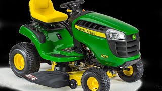 John Deere D105 Auto Lawn Tractor Review [upl. by Einhpets]