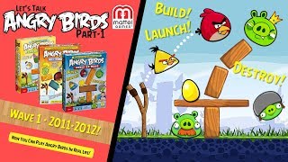 Lets Talk Mattel Games Part1  Angry Birds Merchandise Videos [upl. by Enela]