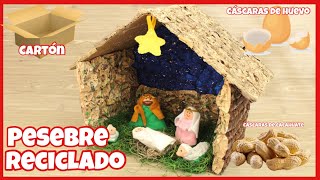 PESEBRE RECICLADO  ¡¡¡¡ MATERIALES QUE NO TE IMAGINAS  DIY [upl. by Arbma]