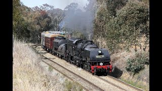 Garratt 6029 Goulburn to Junee August 2018 [upl. by Enened]