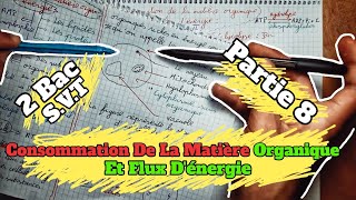 🔥🔥 Consommation De La Matière Organique Et Flux dénergie 🔻 Partie 8 🔻 2 Bac BIOF SVT 🔻1èr chapitre🔻 [upl. by Anialram]