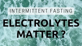 Should You Worry About Electrolytes While Intermittent Fasting   Dr Jason Fung [upl. by Janeen]