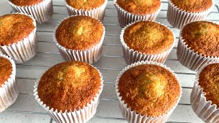 How to Make Super Moist Banana Cupcakes  Homemade Cupcake [upl. by Lougheed316]