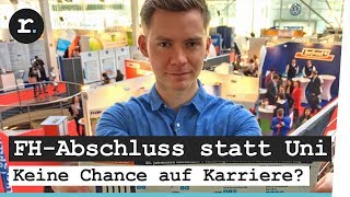 FHAbschluss statt Uni  Keine Chance auf Karriere  reporter [upl. by Erick]