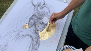 How to Gold Leaf Tutorial [upl. by Ilak]