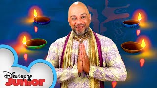 Diwali Dance Tutorial 💃 Mira Royal Detective  Disney Junior [upl. by Kraus632]