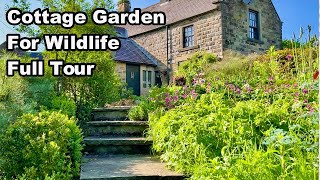 Beautiful English COTTAGE GARDEN TOUR  Derbyshire [upl. by Kabab]