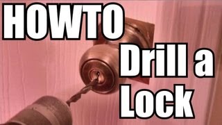 How to Drill a Lock  QUICK [upl. by Eceinert11]