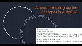 How to make custom linetypes in AutoCAD  Part 1 of 2 [upl. by Salokkin89]