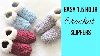 15 Hour Crochet Slippers for BeginnersSo squishy [upl. by Tterrab89]