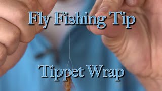 Easy Way to Tie On Flies  Tippet Wrap [upl. by Giule]