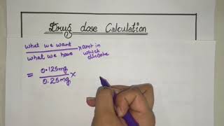 Adult Drug Dose Calculation  Made Easy  Part 1 [upl. by Adrahs]