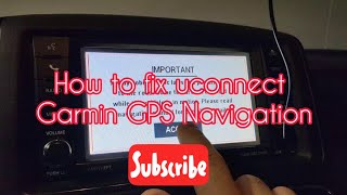 Fix uconnect dodge Garmin Navigation GPS map [upl. by Thurber]