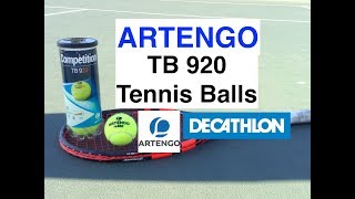 ARTENGO TB 920 Tennis Ball Review Decathlon [upl. by Atinna]