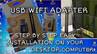 HOW TO CONNECT USB WIFI ADAPTER TO PC THE EASIEST WAY WITHOUT CD DRIVER [upl. by Prowel]