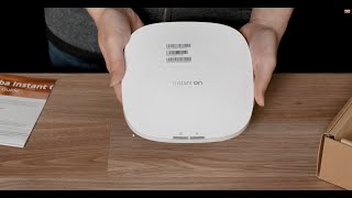 Aruba Instant On WiFi 6  AP22 Unboxing [upl. by Nueoras]