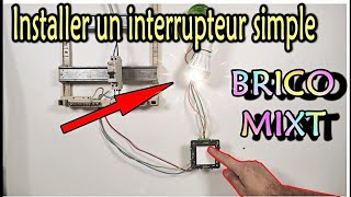 Comment installer un interrupteur simple d’éclairage [upl. by Lagiba821]