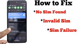 How to Fix No SIM Found Invalid SIM Or SIM Card Failure Error on Android [upl. by Dewie]