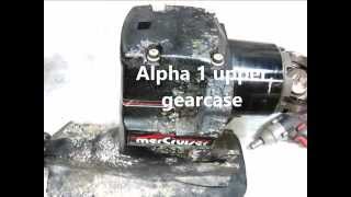 Mercruiser Alpha 1 upper gearcase repair oil seals and tools [upl. by Artenek]