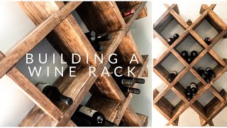 HOW TO BUILD A WINE RACK  Step by Step Process [upl. by Ynor713]