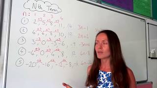 The Maths Prof Sequences nth Term part 1 [upl. by Devinne10]