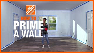 How to Prime a Wall  The Home Depot [upl. by Holli]