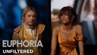 euphoria  unfiltered zendaya and hunter schafer on rue and jules  HBO [upl. by Gothurd]