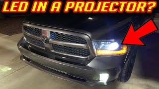 IS IT WORTH PUTTING LED BULBS IN PROJECTOR HEADLIGHTS   MUST SEE [upl. by Gawain]