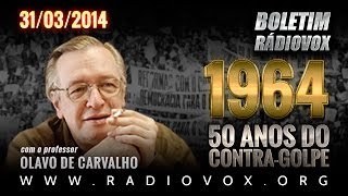 OLAVO DE CARVALHO  1964 50 ANOS DO CONTRAGOLPE [upl. by Euqinotna]