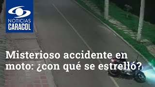 Misterioso accidente en moto ¿con qué se estrelló [upl. by Shipman]