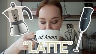 HOW TO MAKE A quotLATTEquot AT HOME moka pot  frother [upl. by Lash]