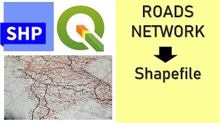 Extract Roads Networks to Shapefile  Step by Step Using QGIS [upl. by Anide]