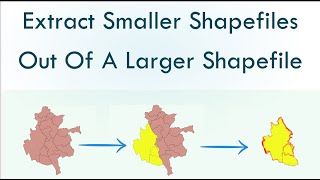 How to Extract Smaller Areas From A larger Shapefile in QGIS [upl. by Eynahpets]