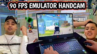 90 FPS EMULATOR HANDCAM  PUBG MOBILE [upl. by Zetnom]