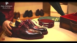 Handmade Shoes for Men How to Make Goodyear Welted Shoes by Paul Parkman [upl. by Hercules]