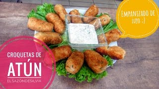 Como preparar unas deliciosas Croquetas de Atún  ElSazóndeSilvia [upl. by Sato]