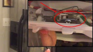 How to replace a Kenmore fridge thermostat [upl. by Eimac]