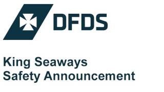 DFDS Seaways  King Seaways  Safety Announcement [upl. by Hosea]